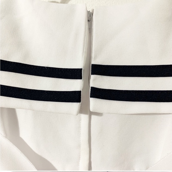 Unbranded Infant Lined Sailor Dress Full Skirt Self Tie Bow Sailor Collar Anchor - Picture 6 of 9